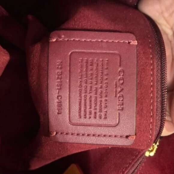 Coach Georgie Shoulder Bag / Crossbody — Chambray Denim & Leather | LIKE-NEW - Picture 14 of 15